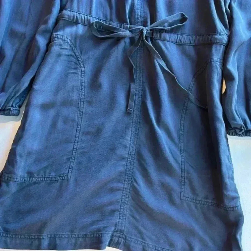 Splendid Blue Cotton Jumper Dress Size XS - Picture 4 of 12